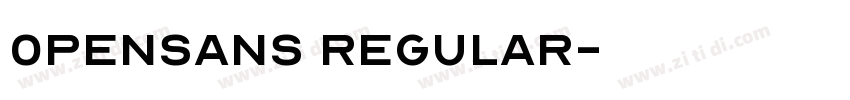 0penSans Regular字体转换